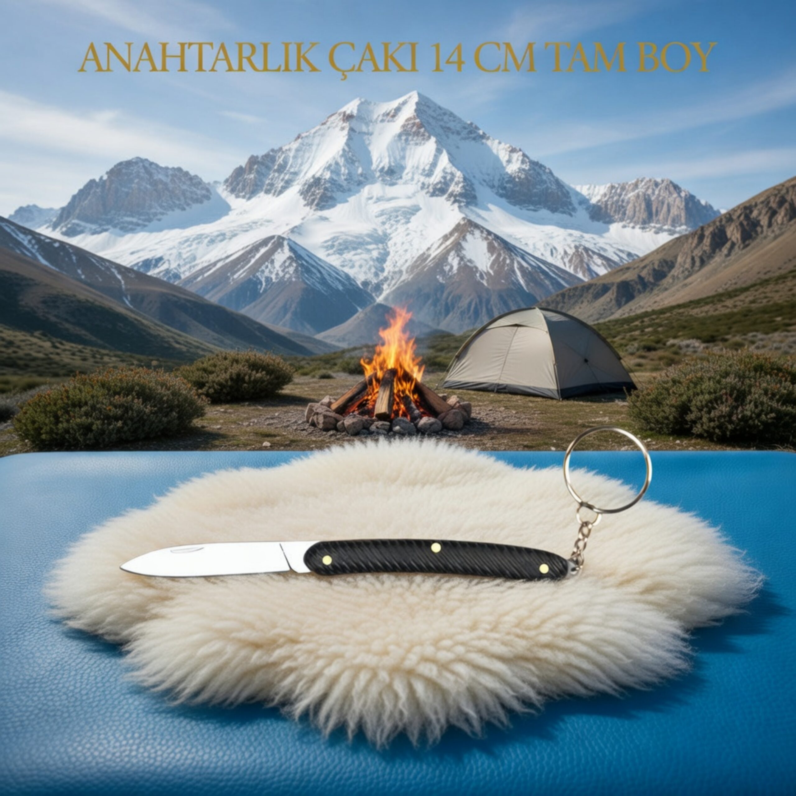 Anahtarlık Çakı 14 cm Paslanmaz Çelik