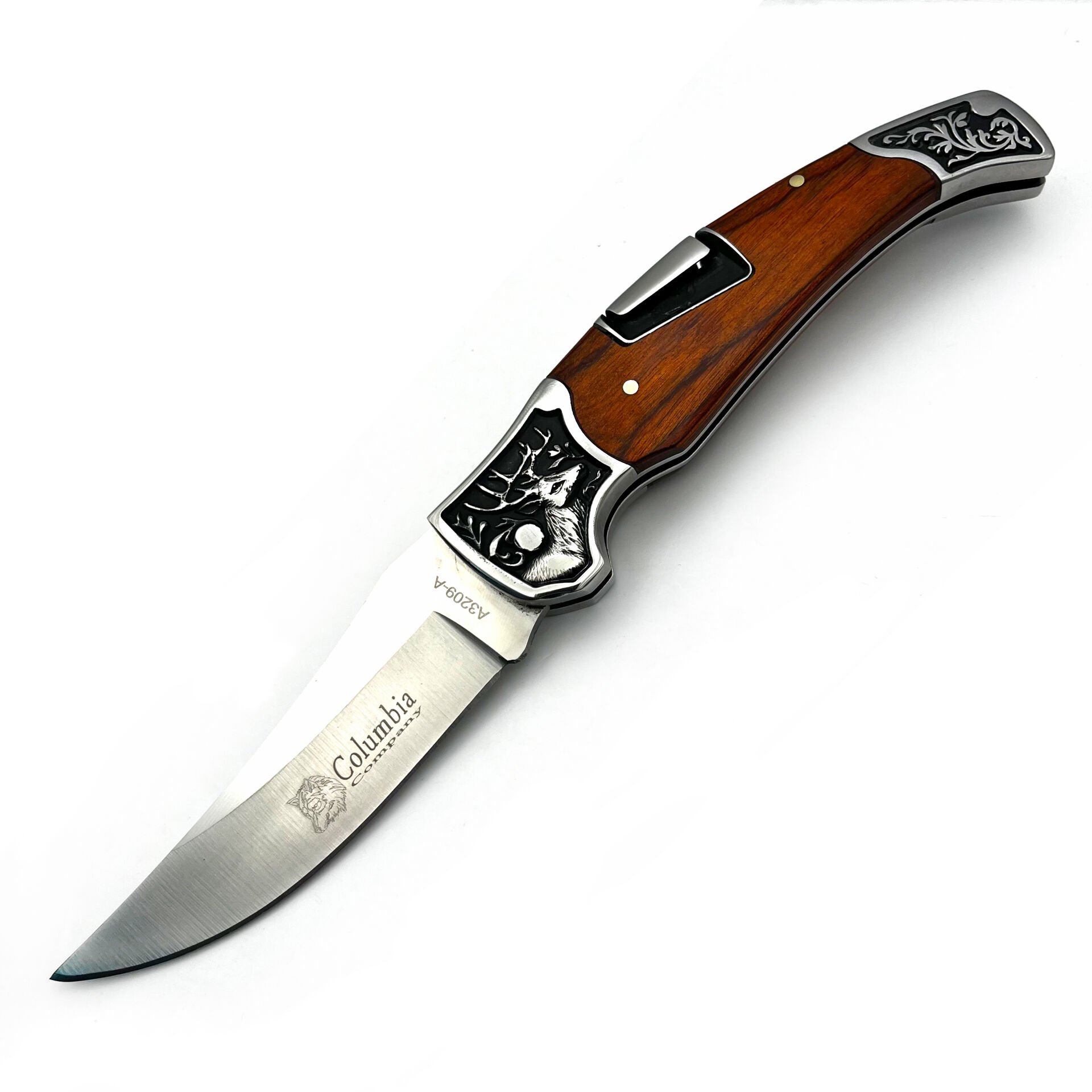 Columbia A-3209-A Deer Hunter Geyik Desenli Çakı